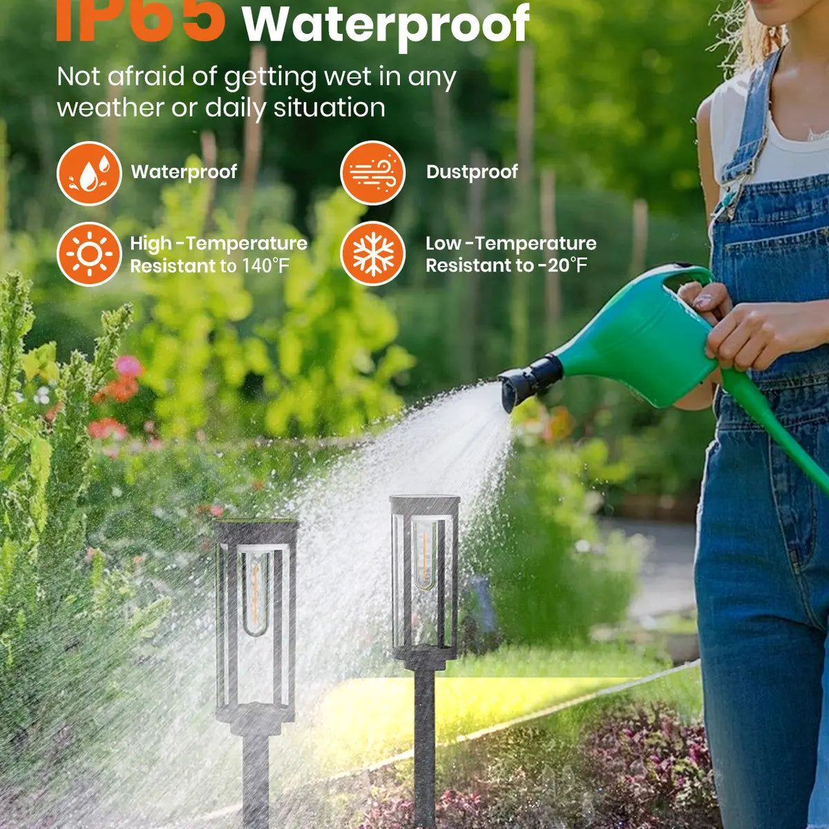 Solar Pathway Lights – Waterproof, Auto On/Off, Rechargeable for Garden & Yard